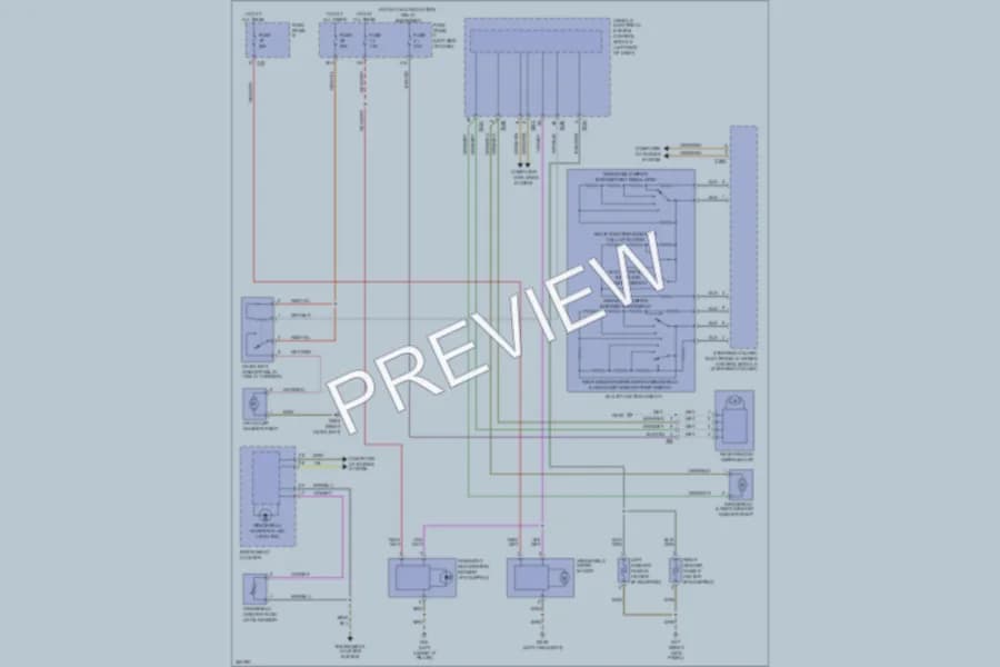 2011 Volkswagen Golf Wiper Washer wiring diagram preview