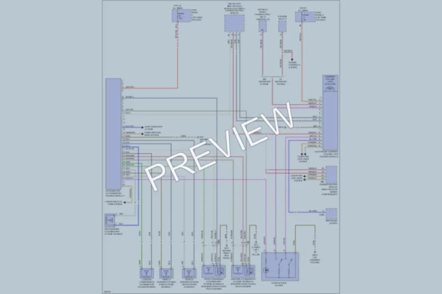 2011 Volkswagen 4D Sedan Anti Theft wiring diagram preview with protected circuit layout