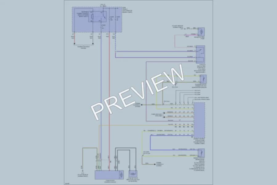 2011 Volkswagen 4D Sedan Cooling Fan wiring diagram preview with protected circuit layout