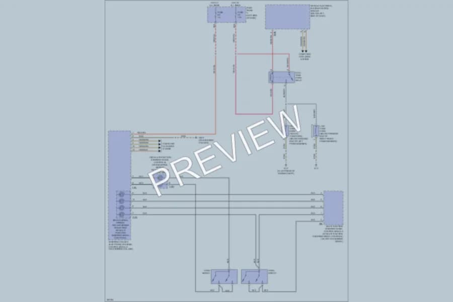 2011 Volkswagen 4D Sedan Horn wiring diagram preview with protected circuit layout