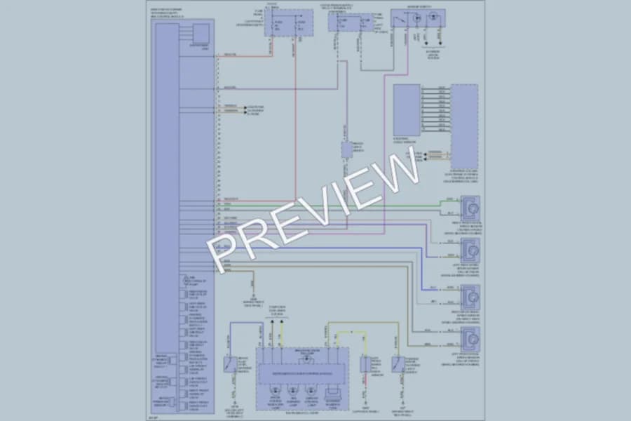 2011 Volkswagen 4D Wagon Anti Lock Brakes wiring diagram preview with protected circuit layout