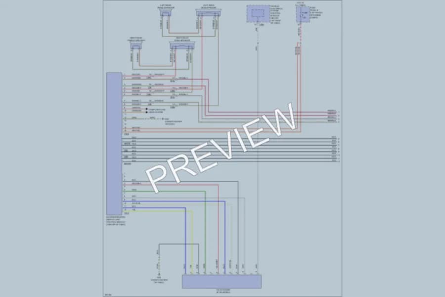 2011 Volkswagen 4D Wagon Navigation wiring diagram preview with protected circuit layout