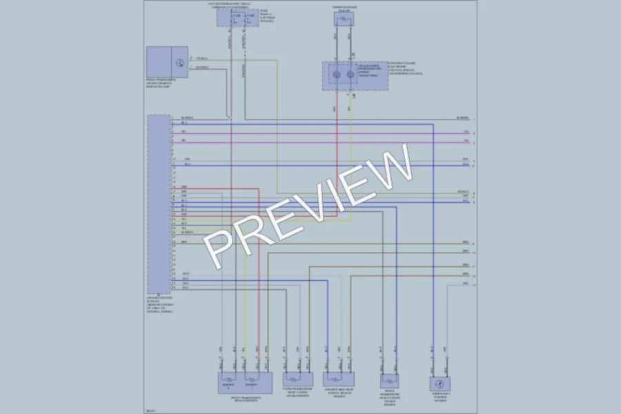 2011 Volkswagen 4D Wagon Supplemental Restraints wiring diagram preview with protected circuit layout