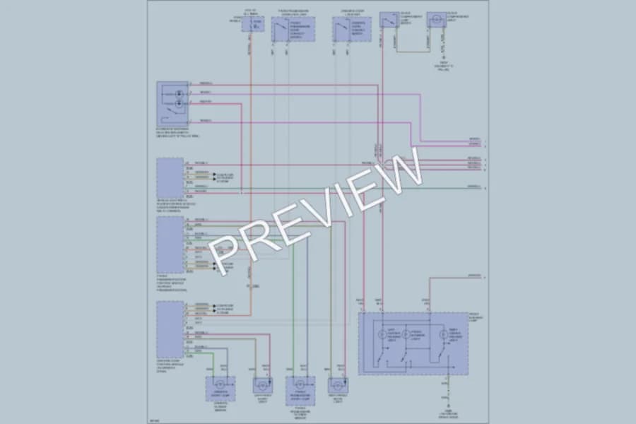2011 Volkswagen PassatCC Interior Lights wiring diagram preview