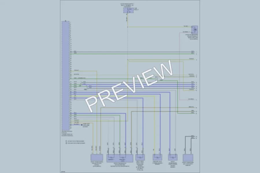 2011 Volkswagen PassatCC Supplemental Restraints wiring diagram preview