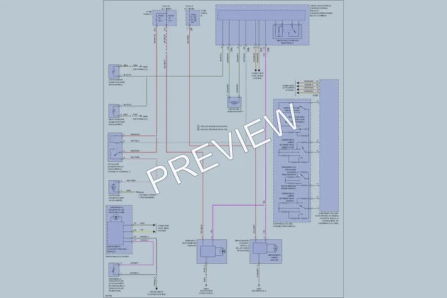 2011 Volkswagen PassatCC Wiper Washer wiring diagram preview