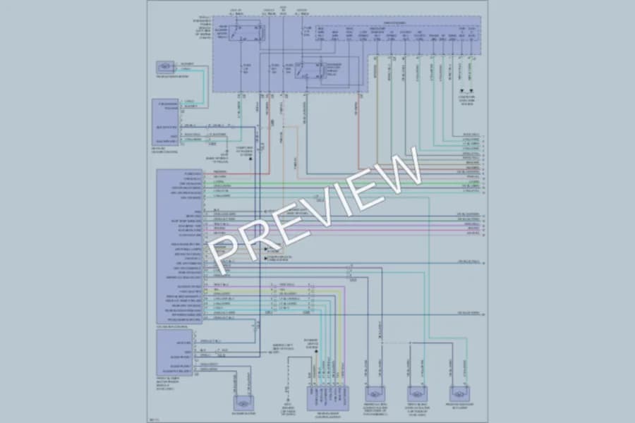 2011 Volkswagen Routan Air Conditioning wiring diagram preview