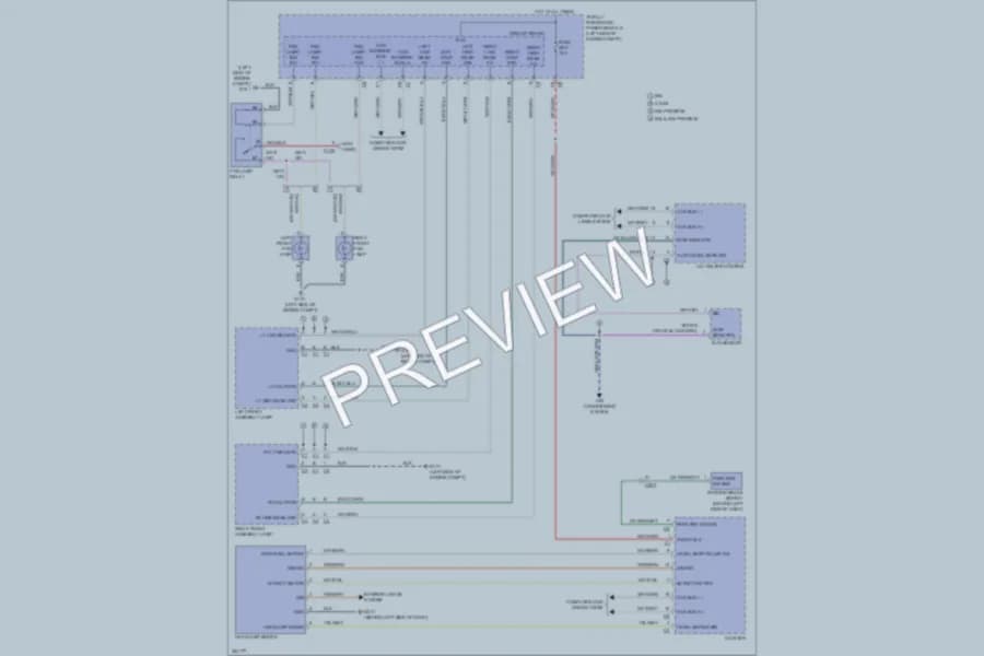2011 Volkswagen Routan Headlights wiring diagram preview