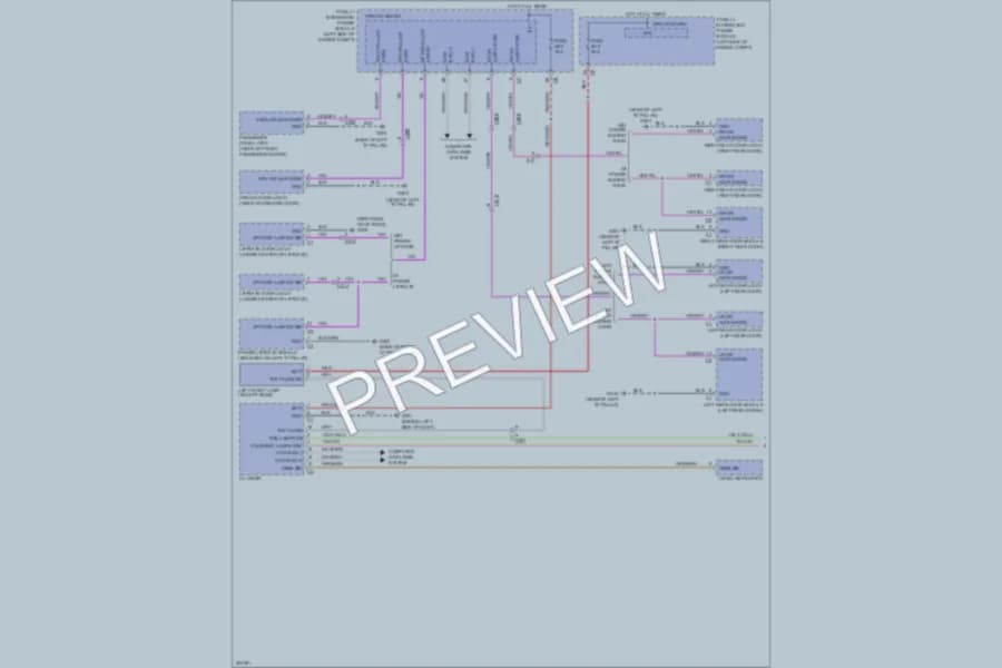 2011 Volkswagen Routan Interior Lights wiring diagram preview