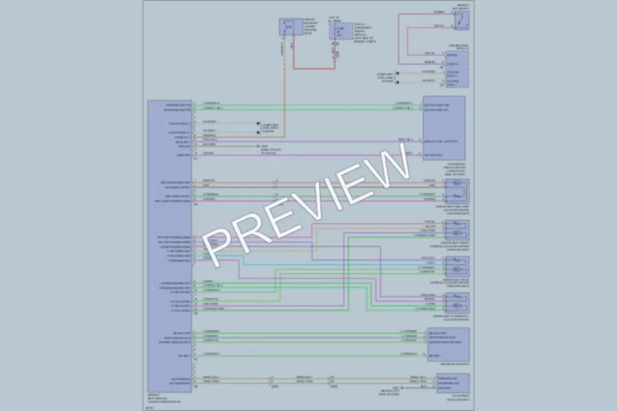 2011 Volkswagen Routan Memory Systems wiring diagram preview
