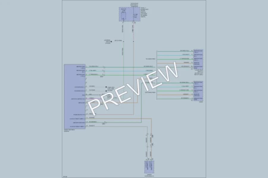 2011 Volkswagen Routan Power Mirrors wiring diagram preview