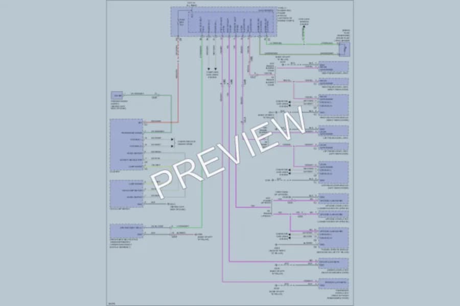 2011 Volkswagen Routan Warning Systems wiring diagram preview