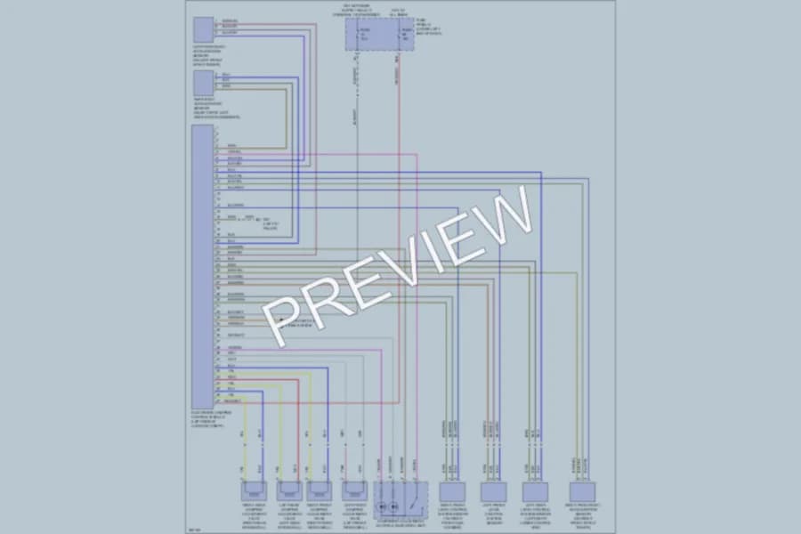 2011 Volkswagen Tiguan Electronic Suspension wiring diagram preview