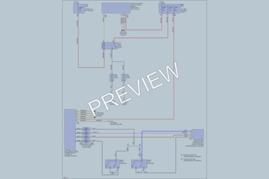 2011 Volkswagen Tiguan Horn wiring diagram preview