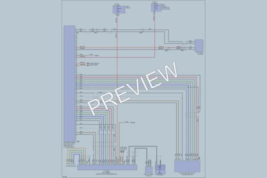 2011 Volkswagen Tiguan Navigation wiring diagram preview
