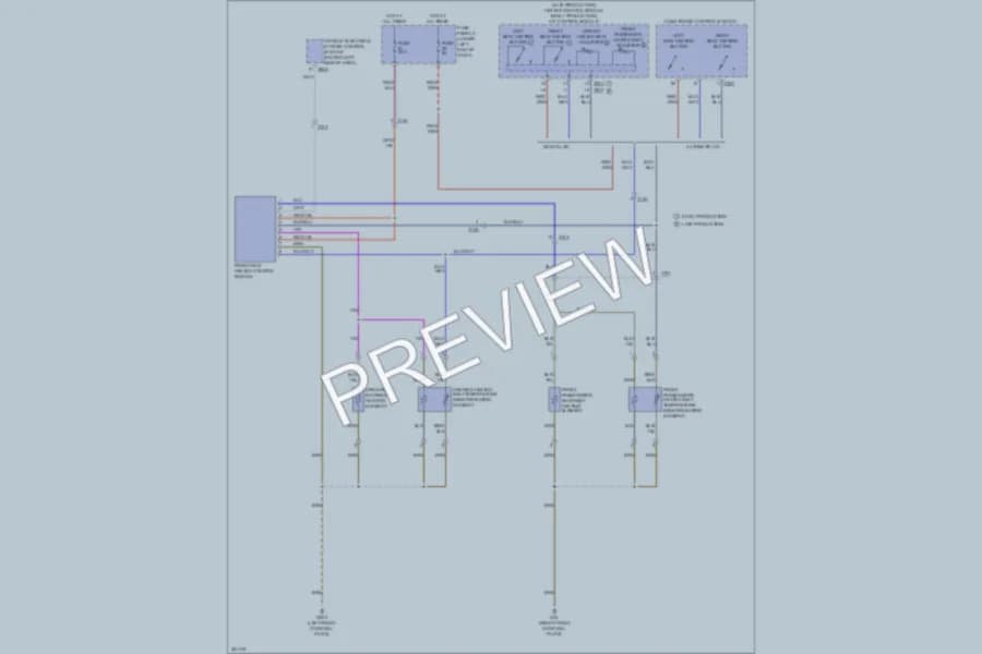 2011 Volkswagen Tiguan Power Seats wiring diagram preview