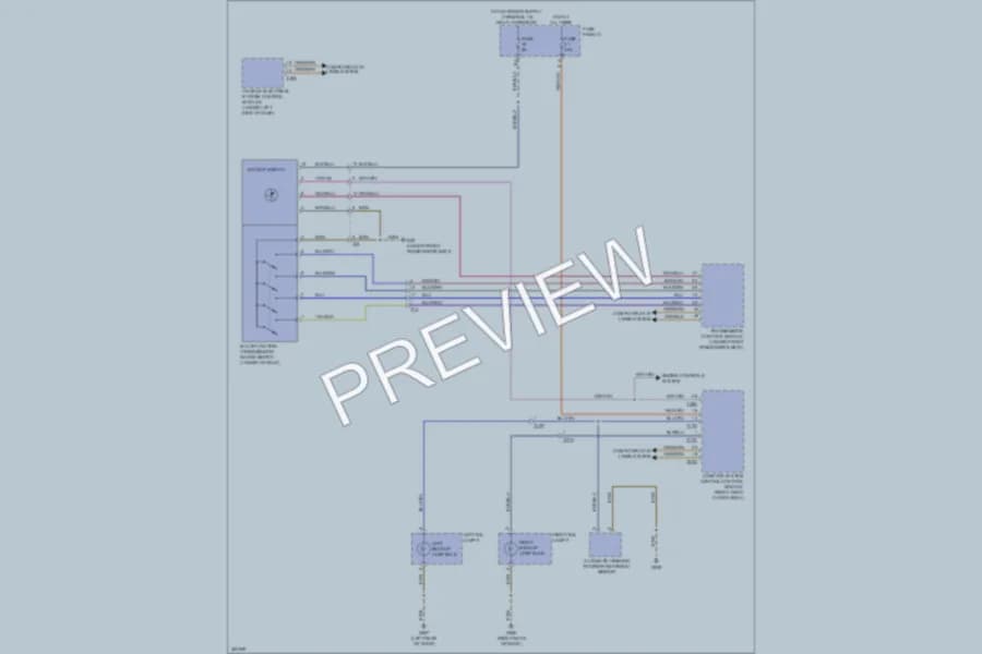 2011 Volkswagen Touareg Exterior Lights wiring diagram preview