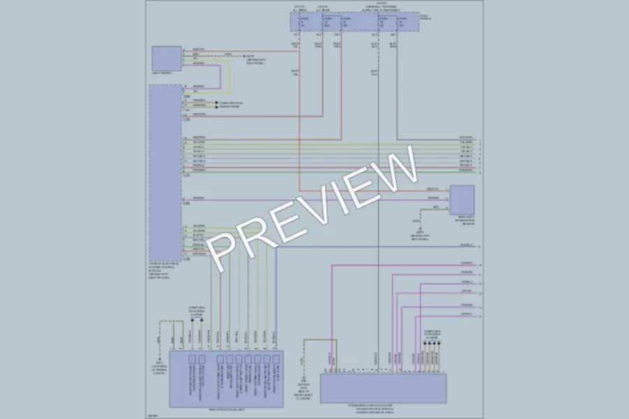 2011 Volkswagen Touareg Headlights wiring diagram preview