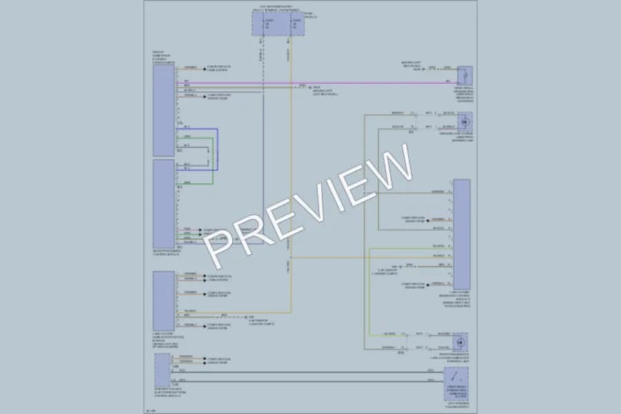 2011 Volkswagen Touareg Navigation wiring diagram preview