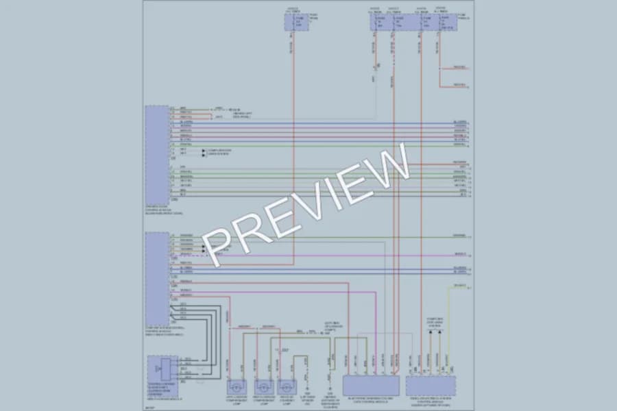 2011 Volkswagen Touareg Power Door Locks wiring diagram preview