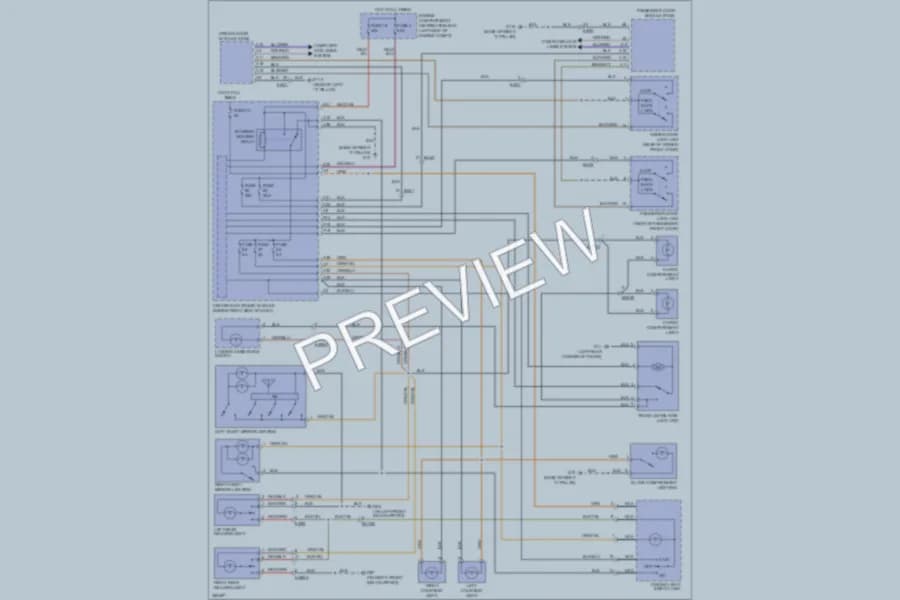 2011 Volvo C70 Interior Lights wiring diagram preview