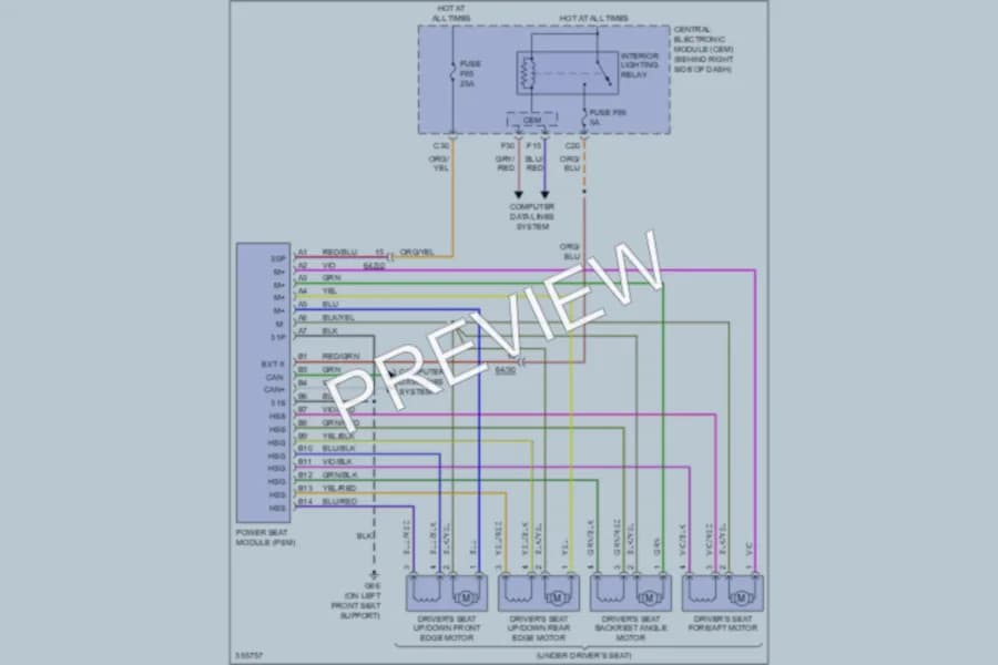 2011 Volvo S40 Memory Systems wiring diagram preview