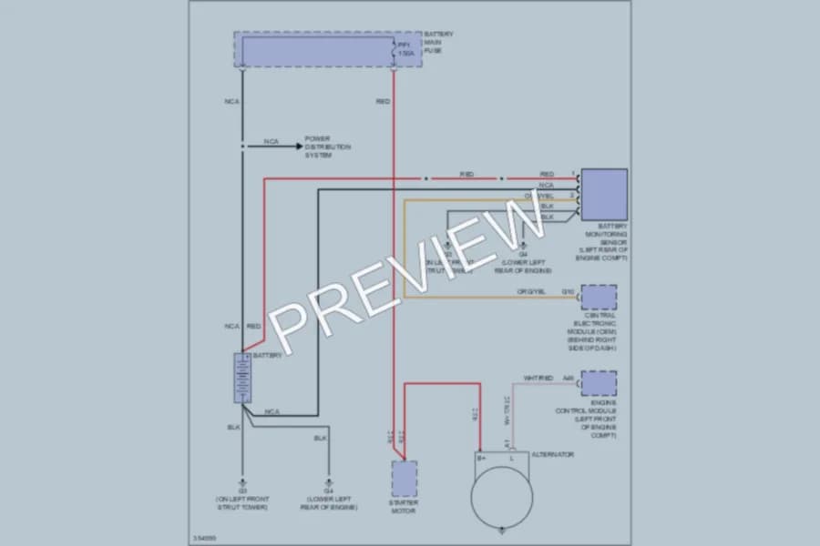 2011 Volvo S40 Starting Charging wiring diagram preview