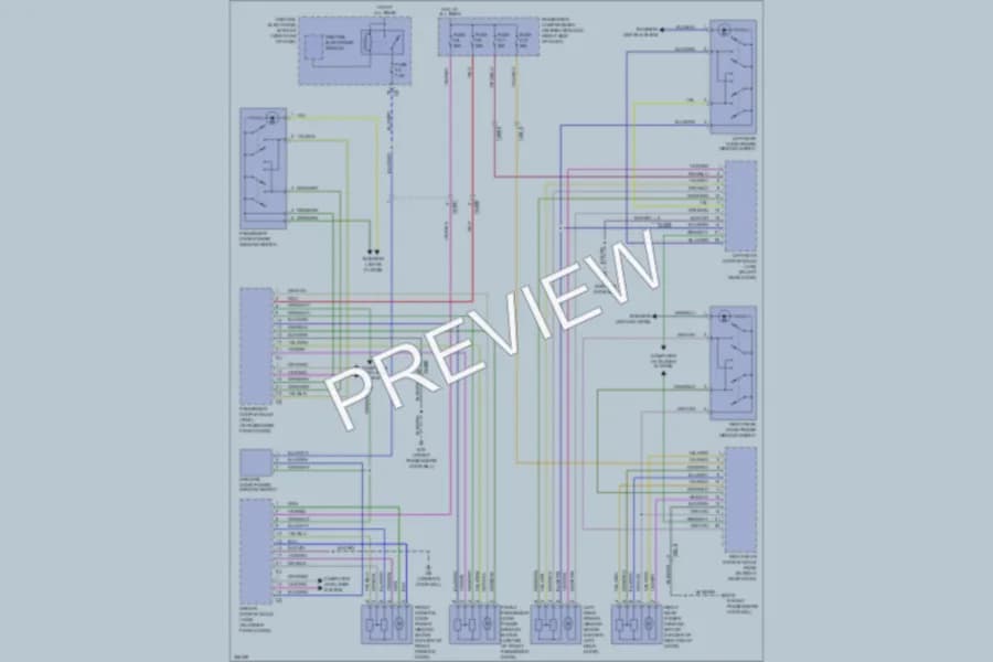 2011 Volvo S60 Power Windows wiring diagram preview