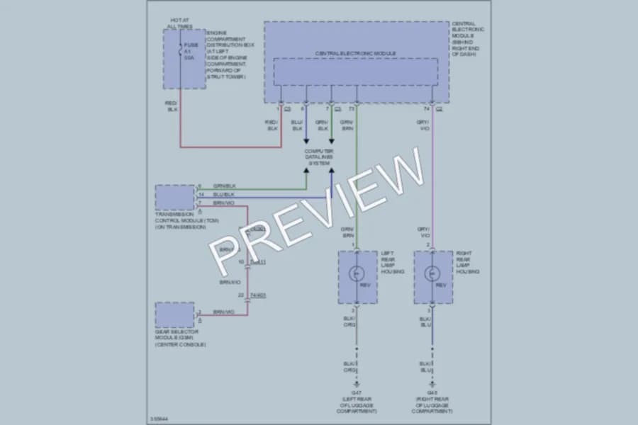 2011 Volvo S80 Exterior Lights wiring diagram preview
