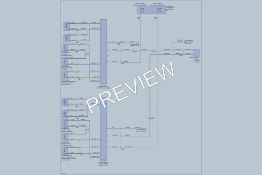 2011 Volvo S80 Power Seats wiring diagram preview