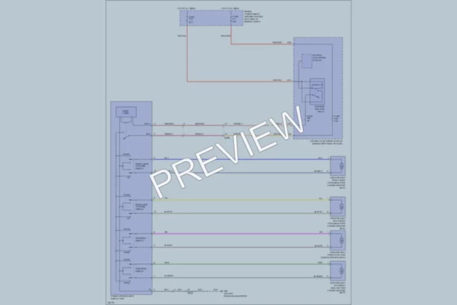 2011 Volvo V50 Power Seats wiring diagram preview