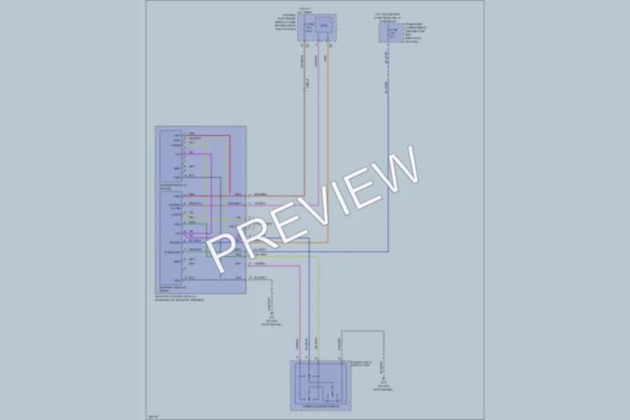 2011 Volvo XC60 Power Top Sunroof wiring diagram preview
