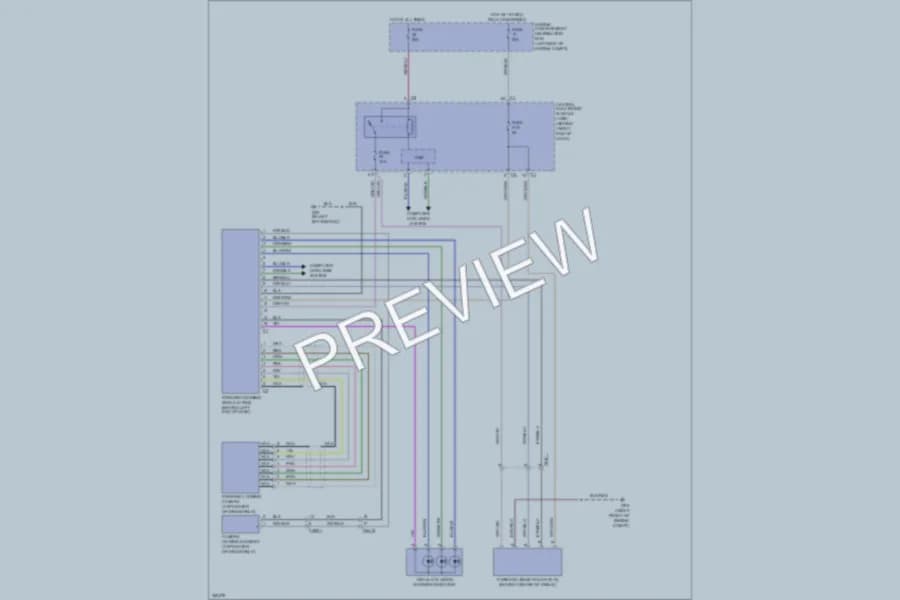 2011 Volvo XC60 Warning Systems wiring diagram preview