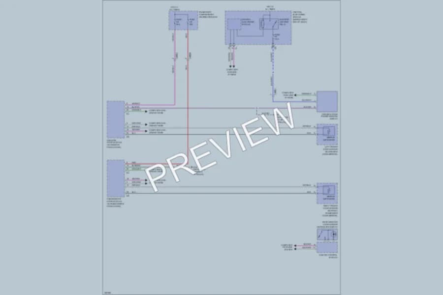 2011 Volvo XC70 Defoggers wiring diagram preview