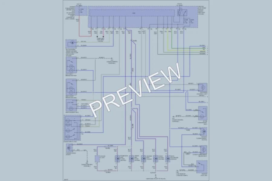 2011 Volvo XC70 Interior Lights wiring diagram preview