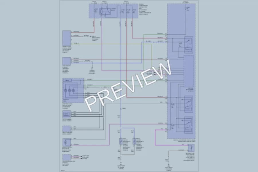 2011 Volvo XC70 Wiper Washer wiring diagram preview