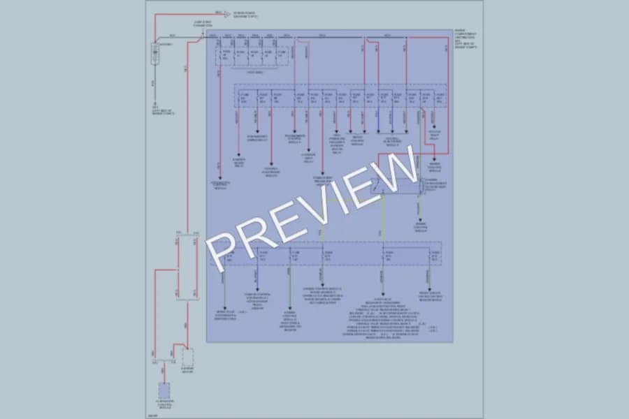 2011 Volvo XC90 Power Distribution wiring diagram preview