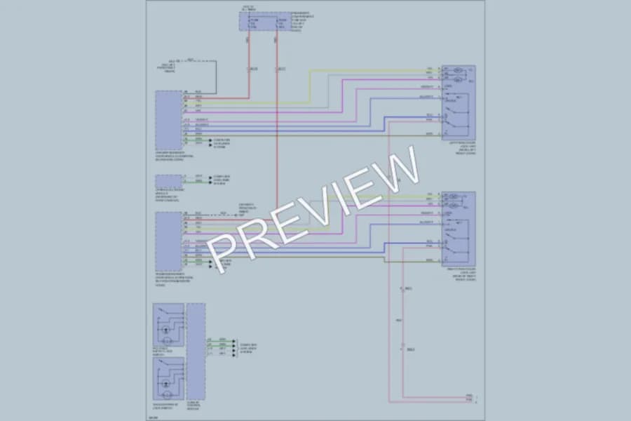 2011 Volvo XC90 Power Door Locks wiring diagram preview