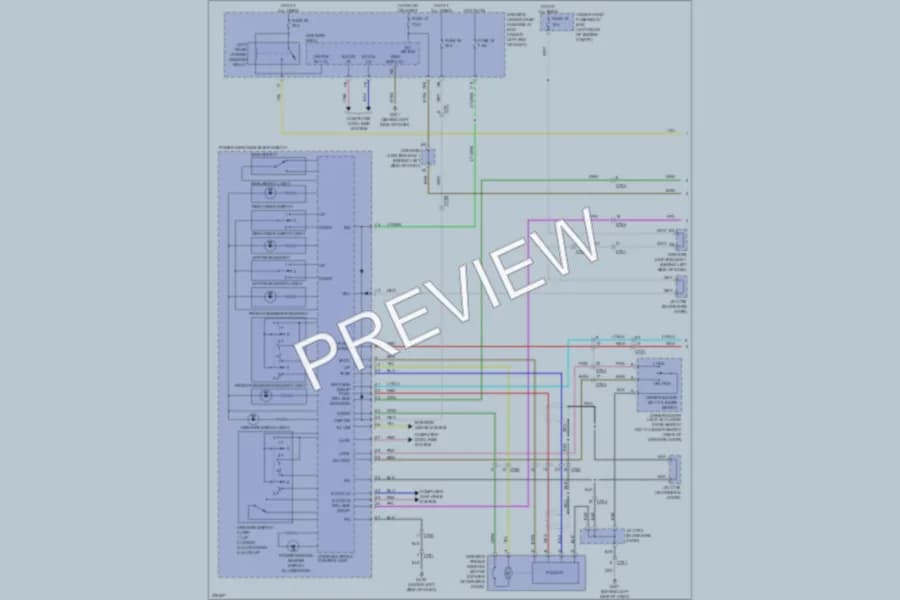 2012 Acura TL Power Windows wiring diagram preview