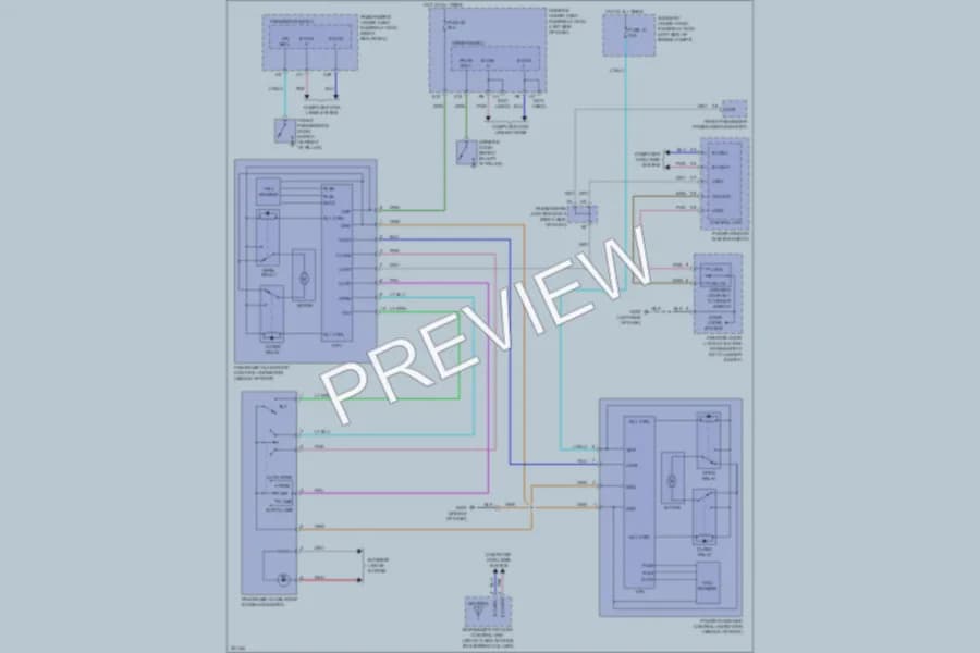2012 Acura ZDX Power Top Sunroof wiring diagram preview