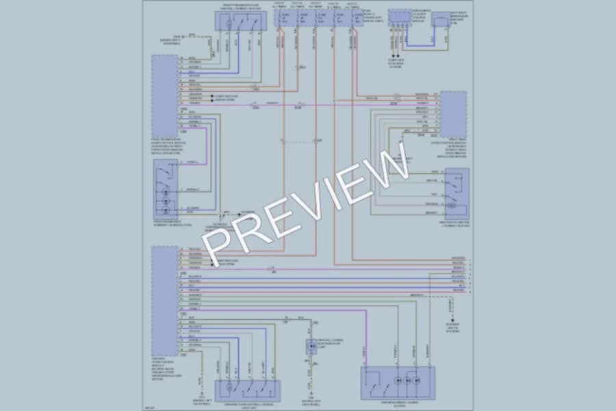 2012 Audi A3 Power Door Locks wiring diagram preview