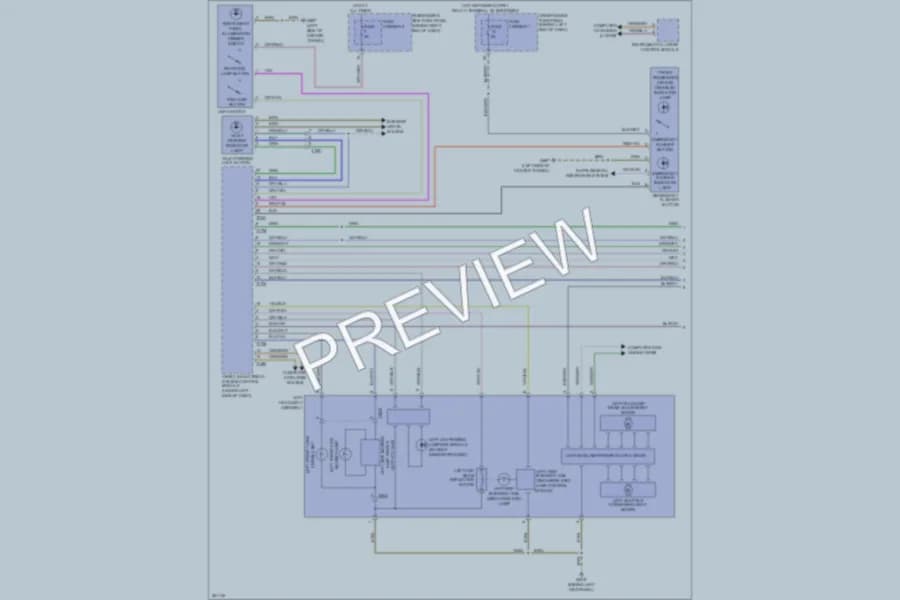 2012 Audi A4 Headlights wiring diagram preview