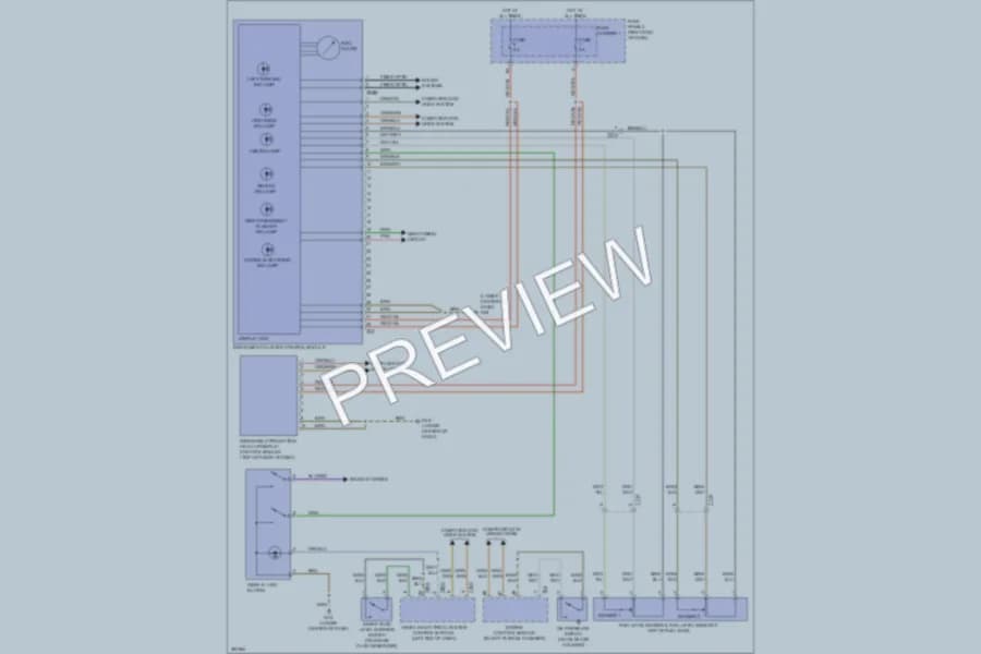 2012 Audi A7 Instrument Cluster wiring diagram preview