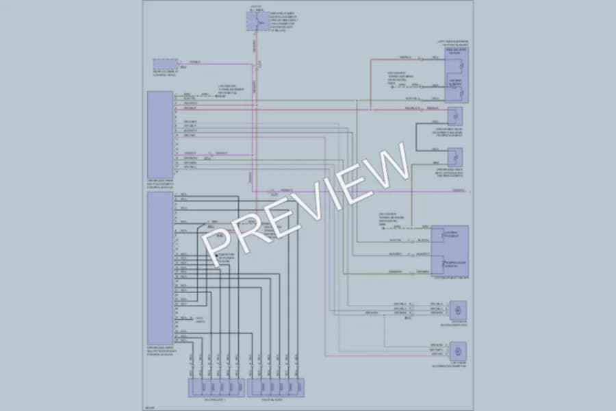 2012 Audi A7 Power Seats wiring diagram preview