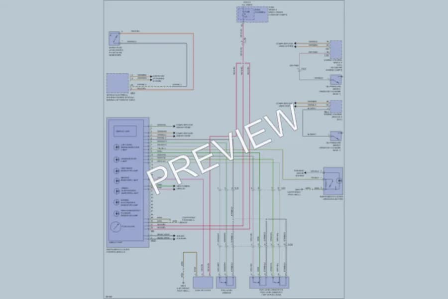 2012 Audi A8 Instrument Cluster wiring diagram preview