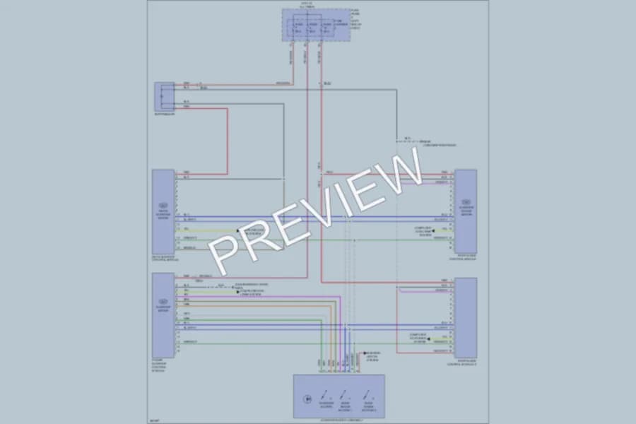 2012 Audi A8 Power Top Sunroof wiring diagram preview