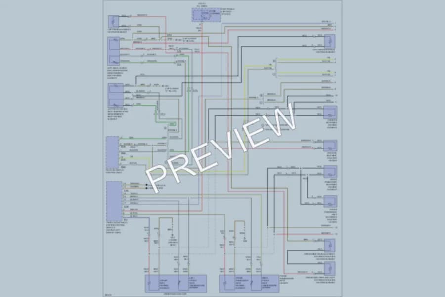 2012 Audi A8L Power Seats wiring diagram preview