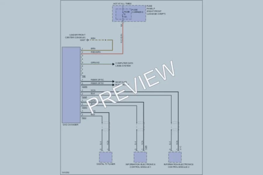 2012 Audi A8L Radio wiring diagram preview