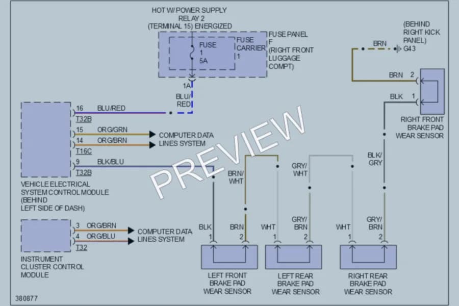 2012 Audi A8L Warning Systems wiring diagram preview