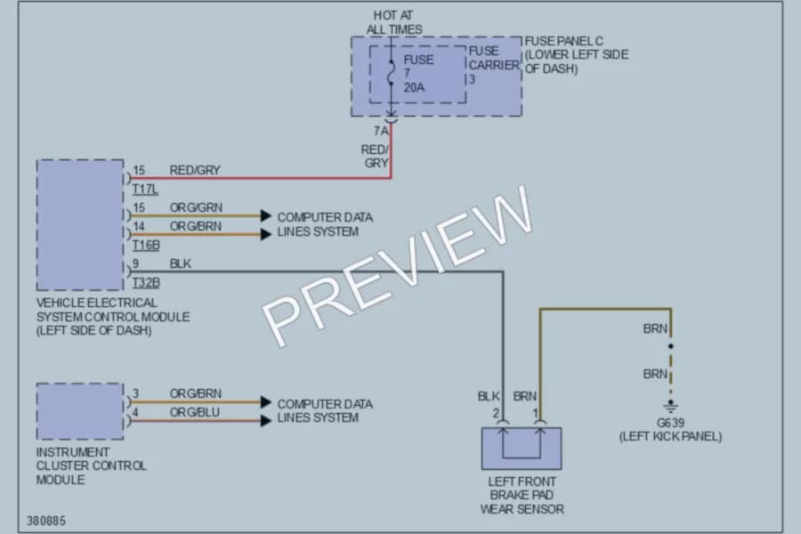 2012 Audi Q5 Warning Systems wiring diagram preview